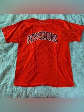 Champion Orange Pepperdine T-Shirt Large